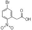 structure of CAS# 124840-61-5, 5-溴-2-硝基苯乙酸