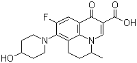CAS 登录号：124858-35-1, 那氟沙星, (+/-)-9-氟-6,7-二氢-8-(4-羟基-1-哌啶)-5-甲基-1-氧代-1H,5H-苯并喹嗪-2-甲酸