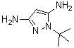 1-叔丁基-1H-吡唑-3,5-二胺分子结构 (CAS 1248686-50-1)