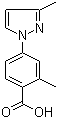 2-Methyl-4-(3-methyl-1H-pyrazol-1-yl)benzoic acid molecular structure (CAS 1248790-09-1)