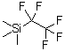三甲基(全氟乙基)硅烷分子结构 (CAS 124898-13-1)