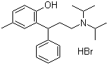 structure of CAS# 124936-74-9, 2-[3-(二异丙胺基)-1-苯丙基l]-4-甲基苯酚