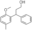 3-(2-甲氧基-5-甲基苯基)-3-苯基-1-丙醇分子结构 (CAS 124937-73-1)