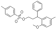 structure of CAS# 124937-85-5, 3-(2-甲氧基-5-甲基苯基)-3-苯基丙基对甲苯磺酸酯