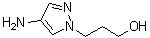 4-Amino-1H-pyrazole-1-propanol molecular structure (CAS 1249733-51-4)