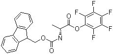 N-[(9H-芴-9-基甲氧基)羰基]-D-丙氨酸五氟苯酯分子结构 (CAS 125043-04-1)