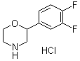 CAS 登录号：1251033-05-2, 2-(3,4-二氟苯基)吗啉盐酸盐(1:1)