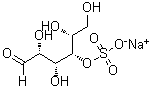 D-半乳糖 4-(硫酸氢酯)单钠盐分子结构 (CAS 125113-68-0)