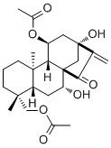 叶含乙酰瘿花香茶菜素 B分子结构 (CAS 125181-21-7)