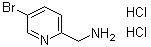 structure of CAS# 1251953-03-3, 5-Bromo-2-pyridinemethanamine hydrochloride (1:2)