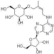 N-[(2Z)-4-(beta-D-吡喃葡萄糖基氧基)-3-甲基-2-丁烯-1-基]腺苷分子结构 (CAS 125225-72-1)
