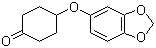4-(1,3-苯并二恶茂-5-氧基)环己酮分子结构 (CAS 1252607-54-7)