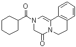 2-(环己基羰基)-2,3,6,7-四氢-4H-吡嗪并[2,1-a]异喹啉-4-酮分子结构 (CAS 125273-86-1)