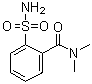 2-(氨基磺酰基)-N,N-二甲基苯甲酰胺分子结构 (CAS 125274-65-9)