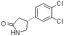 (4R)-4-(3,4-二氯苯基)-2-吡咯烷酮分子结构 (CAS 1252761-56-0)