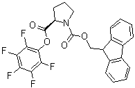 (R)-1,2-吡咯烷二甲酸 1-芴甲基 2-(五氟苯基)酯分子结构 (CAS 125281-38-1)