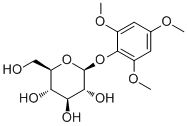 2,4,6-三甲氧基苯酚 1-O-beta-D-吡喃葡萄糖苷分子结构 (CAS 125288-25-7)