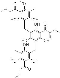(-)-仙鹤草酚 B分子结构 (CAS 125292-98-0)