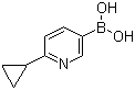6-环丙基吡啶-3-硼酸分子结构 (CAS 1253055-87-6)