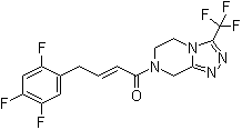 (2E)-1-[5,6-二氢-3-(三氟甲基)-1,2,4-三唑并[4,3-a]吡嗪-7(8H)-基]-4-(2,4,5-三氟苯基)-2-丁烯-1-酮分子结构 (CAS 1253056-18-6)