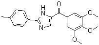 [2-(4-甲基苯基)-1H-咪唑-5-基](3,4,5-三甲氧基苯基)甲酮分子结构 (CAS 1253697-93-6)