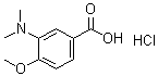3-(二甲基氨基)-4-甲氧基苯甲酸盐酸盐分子结构 (CAS 1253850-61-1)