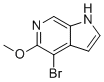 4-bromo-5-methoxy-1H-pyrrolo[2,3-c]pyridine molecular structure (CAS 1254163-78-4)