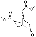 CAS # 125483-28-5, Methyl 3-(methoxycarbonyl)-7-oxo-9-azabicyclo[3.3.1]nonane-9-acetate, 3-(Methoxycarbonyl)-7-oxo-9-azabicyclo[3.3.1]nonane-9-acetic acid methyl ester