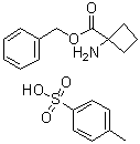 1-氨基环丁烷-1-羧酸苄酯对甲苯磺酸盐分子结构 (CAS 125483-57-0)