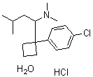 西布曲明盐酸盐一水合物分子结构 (CAS 125494-59-9)