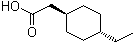 CAS # 125533-06-4, trans-4-Ethylcyclohexaneacetic acid