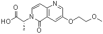 structure of CAS# 1255859-30-3, (alphaR)-3-(2-Methoxyethoxy)-alpha-methyl-5-oxo-1,6-naphthyridine-6(5H)-acetic acid