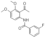 CAS 登录号：1256037-07-6, N-(2-乙酰基-3,4-二甲氧基苯基)-3-氟苯甲酰胺