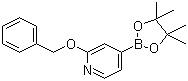 2-苄氧基吡啶-4-硼酸频哪醇酯分子结构 (CAS 1256359-03-1)