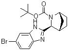 (1R,3S,4S)-3-(6-溴-1H-苯并咪唑-2-基)-2-氮杂双环[2.2.1]庚烷-2-羧酸叔丁酯分子结构 (CAS 1256387-74-2)