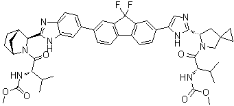 structure of CAS# 1256388-51-8, Ledipasvir