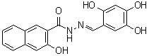 3-羟基-2-萘甲酸 2-[(2,4,5-三羟基苯基)亚甲基]酰肼分子结构 (CAS 1256493-34-1)