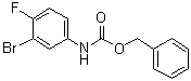 N-苄氧羰基-3-溴-4-氟苯胺分子结构 (CAS 1256633-39-2)