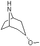 structure of CAS# 1256643-17-0, (3-endo)-3-Methoxy-8-azabicyclo[3.2.1]octane