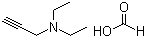 N,N-二乙基丙炔胺甲酸盐分子结构 (CAS 125678-52-6)