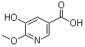 5-羟基-6-甲氧基-3-吡啶羧酸分子结构 (CAS 1256787-06-0)