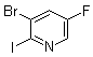 3-溴-5-氟-2-碘吡啶分子结构 (CAS 1256806-95-7)