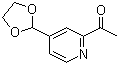 1-[4-(1,3-二氧戊环-2-基)-2-吡啶基]乙酮分子结构 (CAS 1256821-89-2)