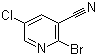2-溴-5-氯吡啶-3-甲腈分子结构 (CAS 1256823-81-0)