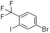 4-溴-2-碘-1-(三氟甲基)苯分子结构 (CAS 1256945-00-2)