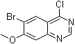 6-溴-4-氯-7-甲氧基喹唑啉分子结构 (CAS 1256955-27-7)