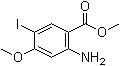 structure of CAS# 1256958-34-5, 2-氨基-5-碘-4-甲氧基苯甲酸甲酯