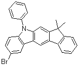 2-溴-5,7-二氢-7,7-二甲基-5-苯基茚并[2,1-b]咔唑分子结构 (CAS 1257220-44-2)