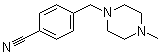 4-[(4-甲基-1-哌嗪基)甲基]苯腈分子结构 (CAS 125743-63-7)