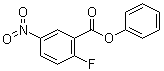 2-氟-5-硝基苯甲酸苯基酯分子结构 (CAS 1257535-04-8)